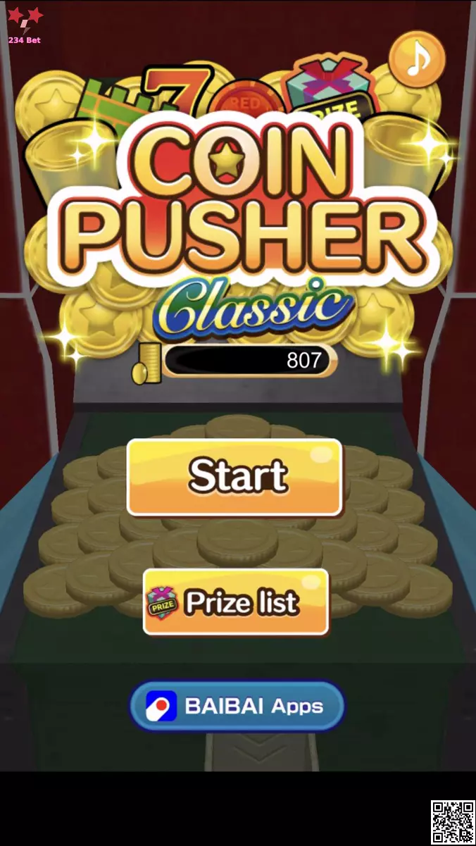 Ação de jogo Crazy Pusher